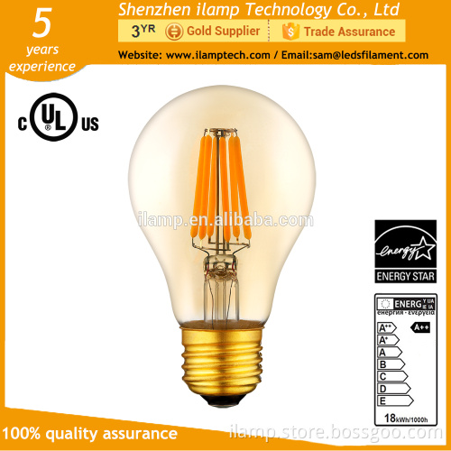 A60 vintage antique led bulb 7w 9w 15w filament dimmable bulb led vintage light bulb